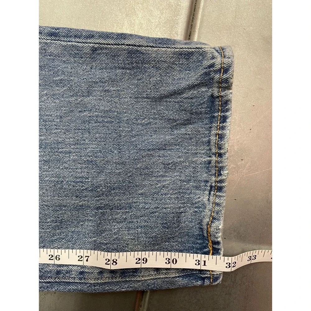 Levis 541 White Oak Denim Jeans Mens 40x32 Blue Light Medium Wash Denim Athletic